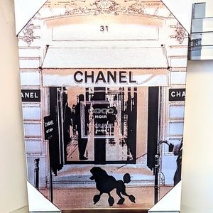 Metallic Sheen CHANEL Storefront Luxe Art Print